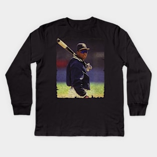 Bernie Williams in New York Yankees Kids Long Sleeve T-Shirt